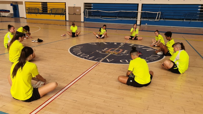 Imagen de una de las sesiones de entrenamiento del equipo de Andrés Castillo