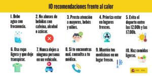 Imagen de diez consejos para sobrellevar las olas de calor y las altas temperaturas, y evitar problemas de salud