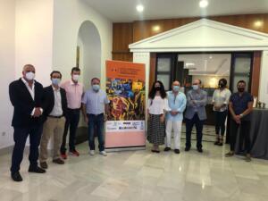 Parte de la dirección y artistas del IV Salón Internacional de Arte y Turismo