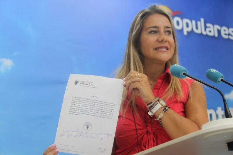 La senadora del PP por Melilla, Sofía Acedo