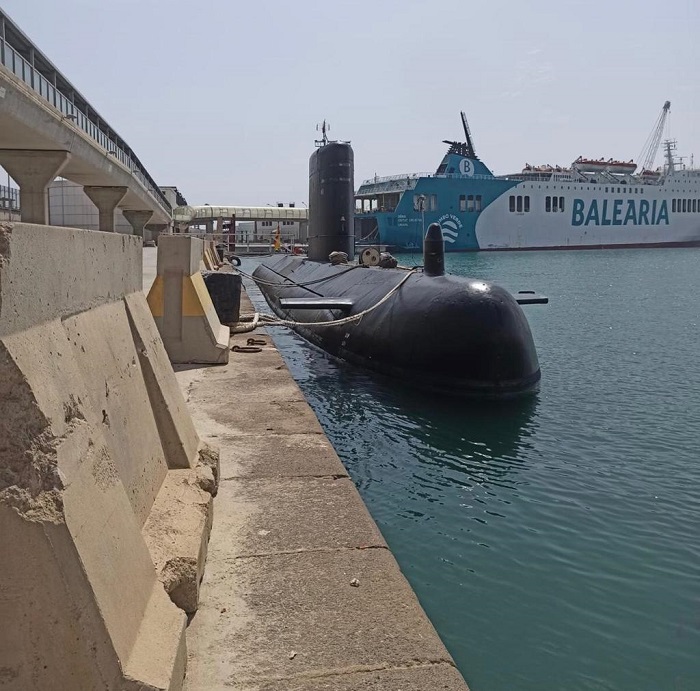 El submarino de la Armada estará atracado hasta el martes en la ciudad