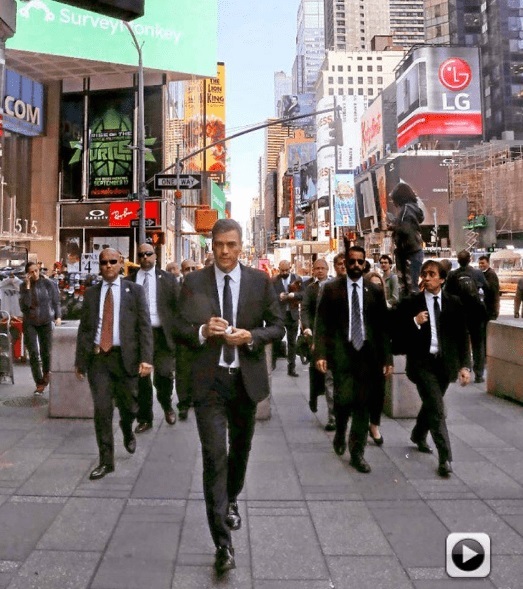 Pedro Sánchez paseando por Nueva York
