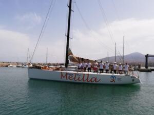 La embarcación melillense es una de las más grandes de la flota que participa en la Málaga Sailing Cup