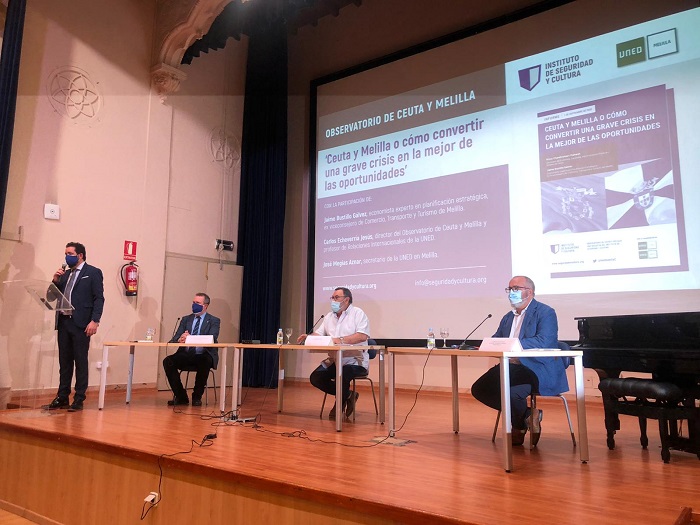 Momento de la presentación del Observatorio de Ceuta y Melilla en la UNED