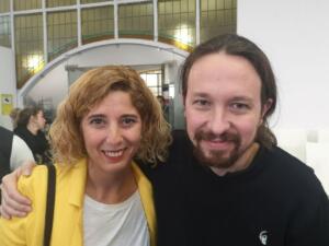 Gema Aguilar y Pablo Iglesias