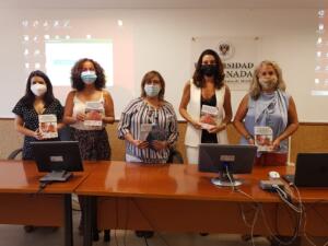 María del Mar Alfaya, en el centro, con María José Bueno, Adelina Martín, Silvia Navarro y María Angustias Sánchez