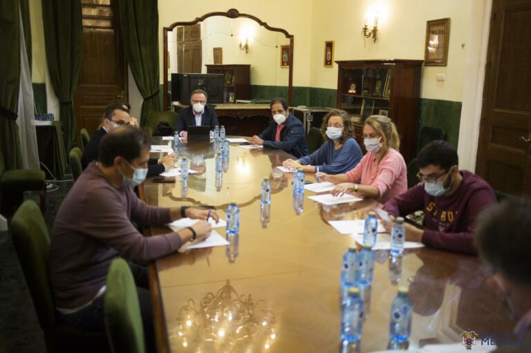 Imagen del Gobierno de Melilla reunido en la tarde de ayer (FOTO CAM)