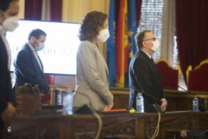 De Castro, Rojas y Aberchán, los responsables de los tres partidos del Gobierno (Foto CAM)