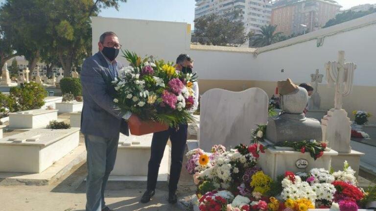 Ofrenda de la Casa de Aragón en Melilla al Soldado de los Milagros