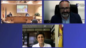 Uno de los actos de presentación del informe del Observatorio de Ceuta y Melilla tutelado por el Instituto de Seguridad y Cultura, con participación de Bustillo y Chandiramani