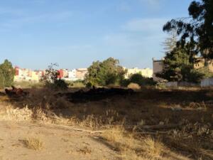 Lugar donde se produjo el incendio cuando ya se había declarado el toque de queda