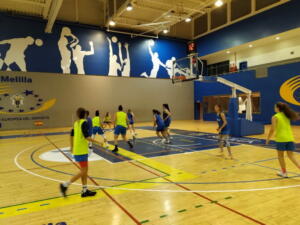 Imagen de una de las sesiones de entrenamiento de esta semana