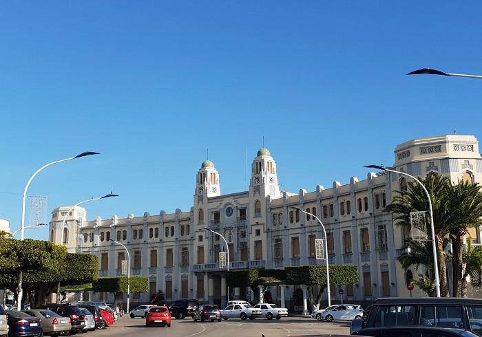 Fachada del Palacio de la Asamblea de la Ciudad Autónoma de Melilla