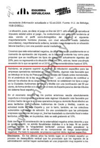 Parte de la enmienda de ERC en la que se refiere a Melilla y Ceuta