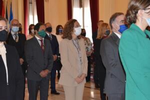 Hassán Mohatar y Gloria Rojas, en el acto institucional