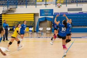 Las melillenses sacaron adelante este fin de semana un encuentro complicado, en la cancha del Club Voleibol Euroval Sant Joan