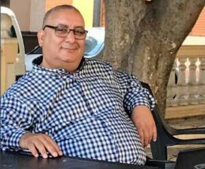 Dos imágenes de Halifa, que falleció ayer tras varios días ingresado en el hospital