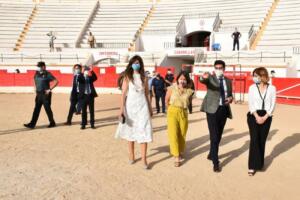 La Plaza de Toros de Melilla ha llegado a acoger hasta 500 personas al inicio de la crisis sanitaria