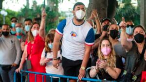 Un nutrido grupo dirigió todo tipo de críticas al presidente