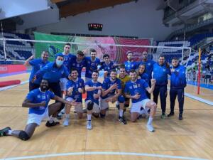 Plantilla del Melilla Sport Capital Voleibol que disputó la semifinal por el título de la Superliga Masculina