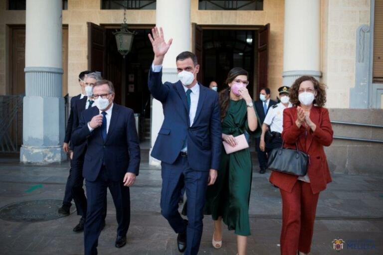 De Castro ha agradecido a Sánchez su “gesto” de venir a Melilla (Foto CAM)