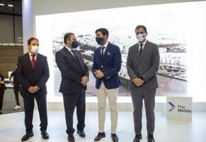 El ministro José Luis Ábalos y el consejero Hassan Mohatar presentaron ayer el proyecto acompañados por los también consejeros Mohand y Bussián