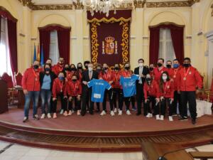 Imagen de la recepción ofrecida por la Ciudad al MSC Torreblanca con motivo del subcampeonato de la Copa de La Reina