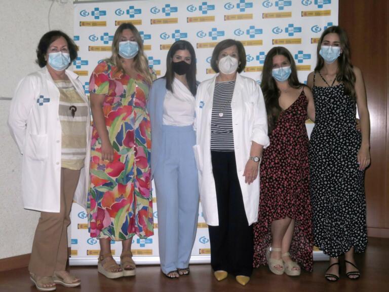 Las cuatro nuevas matronas, junto a Mari Carmen Torreblanca y Concepción Cortés