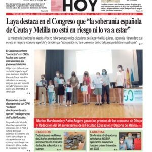 Portada Melilla Hoy 24 de junio de 2021