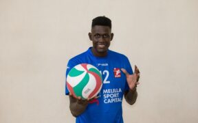  Jean Pascal Diedhiou, central hispano senegalés del Club Voleibol Melilla 
