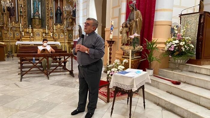  El vicario episcopal de Melilla, Eduardo Resa, en el acto de presentación de las Prioridades Pastorales 