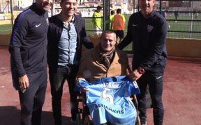 El Málaga homenajeó a Camargo hace 4 años