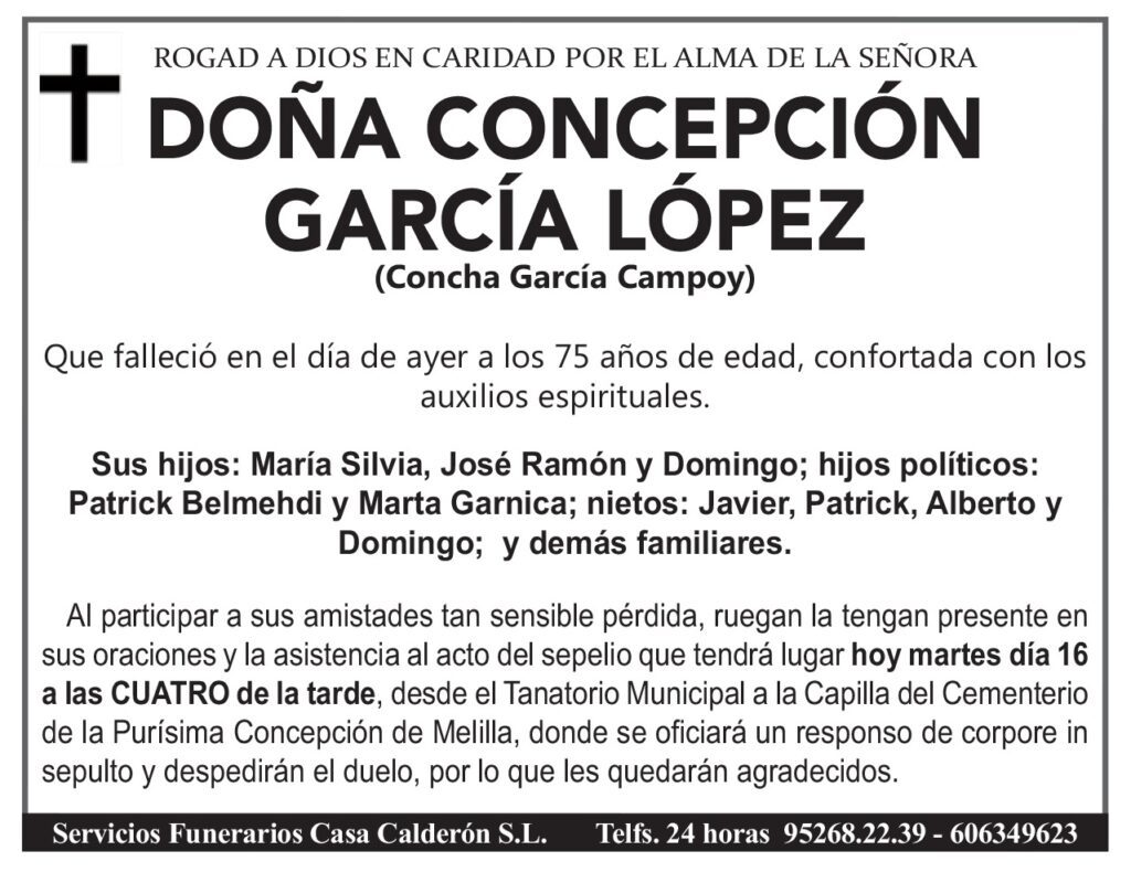 Esquela-Concha García Campoy