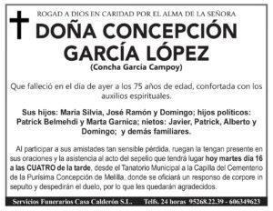 Esquela-Concha García Campoy