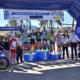 Foto de familia de los ganadores absolutos de la I Carrera Solidaria “Ruta 091”