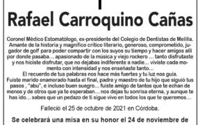 ESQUELA- Rafael Carroquino Cañas