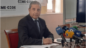 El presidente de la Asociación de Comerciantes de Melilla (ACOME), Enrique Alcoba, en una imagen de archivo