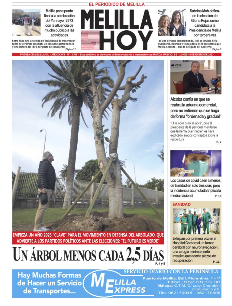 Consulte La Portada De Melilla Hoy Del Lunes De Enero De Melillahoy