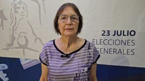 La candidata de CPM al Senado, Cecilia González