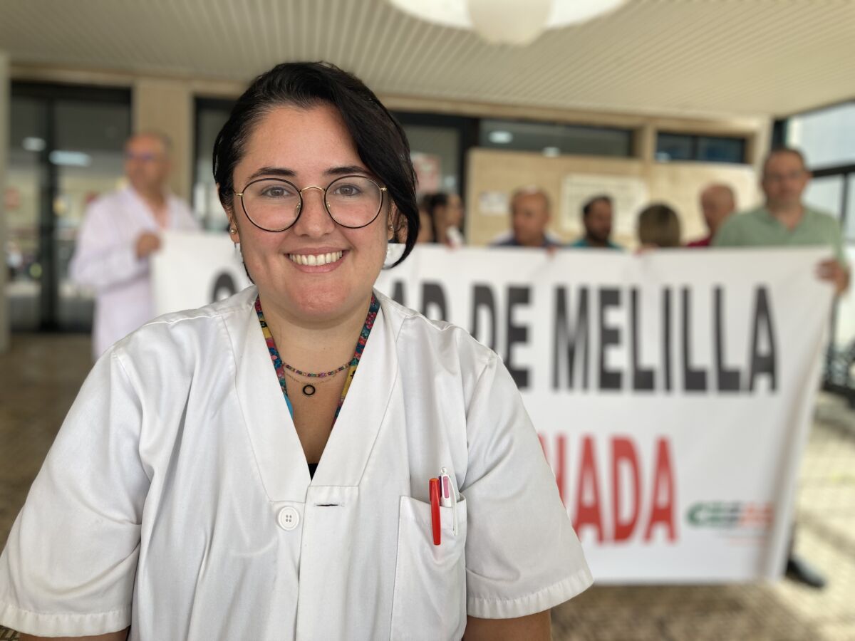 Elisabet García Cortacero, portavoz del Comité de Huelga de Médicos de Melilla