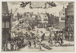 The execution of Guy Fawkes' (Guy Fawkes) by Claes (Nicolaes) Jansz Visscher