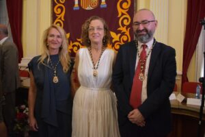 Gloria Rojas, Elena Fernández Treviño y Rafael Robles