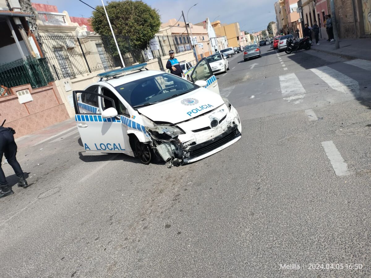 Policía Local coche daño en persecución