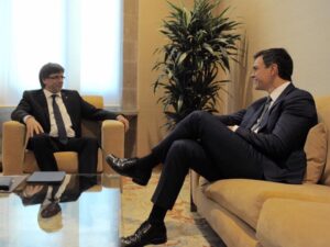 puigdemont y pedro sánchez