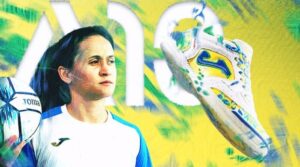 Fútbol sala. Joma y Amandinha crean la zapatilla Top Fex personalizada con los colores de Brasil