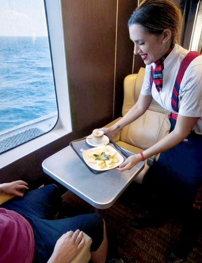 Barraquito a bordo de Armas Trasmediterranea