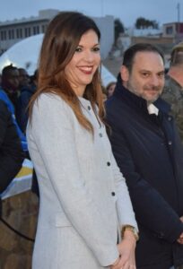 Sabrina Moh con el ex ministro Ábalos