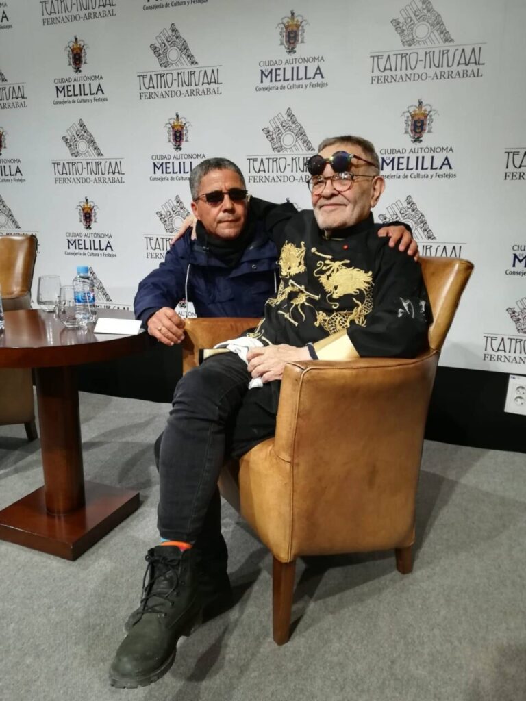Fernando Arrabal y Mustafa Arruf