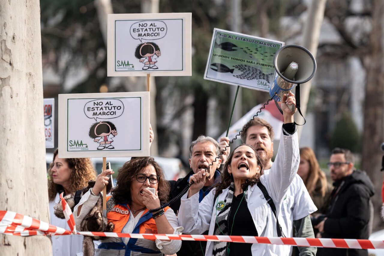 Medicos manifestacion estatuto 5A 2025 Medicos manifestacion estatuto 5A 2025