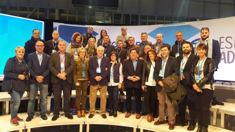 Delegación del PP de Melilla en el Congreso Nacional de febrero de 2017